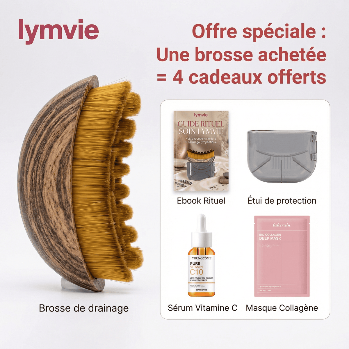 Brosse lymphatique pour visage